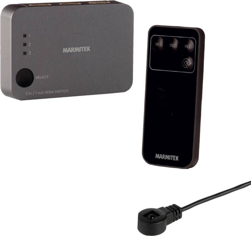 Marmitek Connect 310 UHD 4K 2.0 en HDMI auto switch