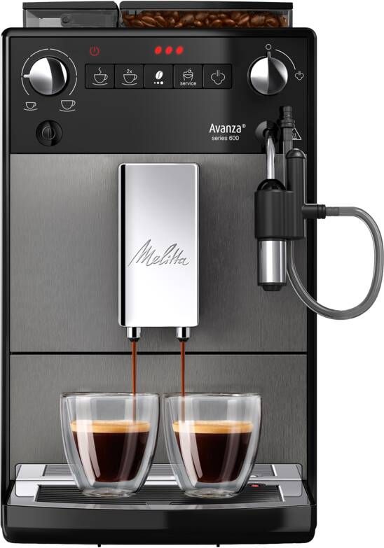 Melitta Volautomatisch koffiezetapparaat Avanza F270-100 Mystic Titan Compact maar XL waterreservoir & XL bonenreservoir met melkschuim-systeem
