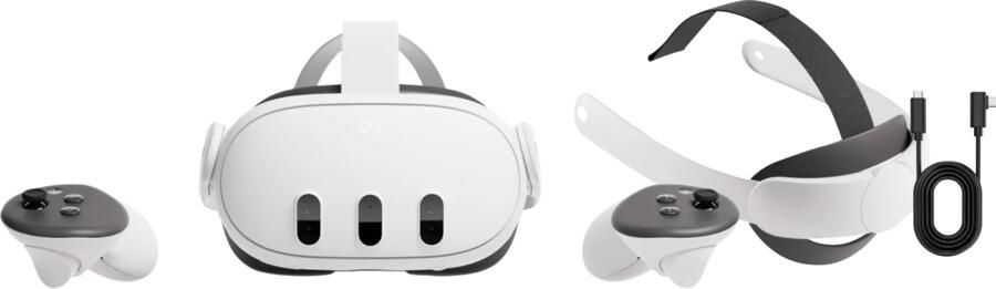 META Quest 3 512GB Refurbished + BlueBuilt PC Link Cable + E