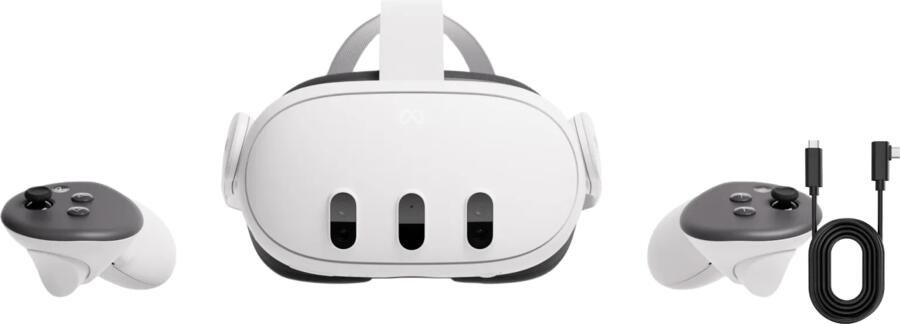 META Quest 3 512GB Refurbished + BlueBuilt PC Link Cable