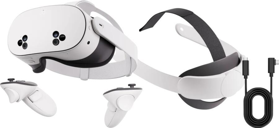 META Quest 3S 128GB + Link Cable + Elite Strap