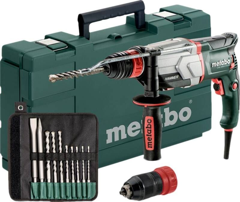 Metabo Uhe 2660-2 Quick Set Multihamer 10 Delig Boor Beitelset