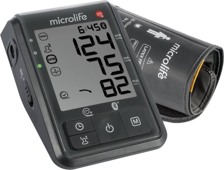 Microlife BP B6 Connect Bovenarm Bloeddrukmeter Klinisch Gevalideerd No. 1 merk bij Huisartsen Aanbevolen door NL Hartstichting AFIB detectie 2x 99 geheugens Bluetooth 5 jaar garantie