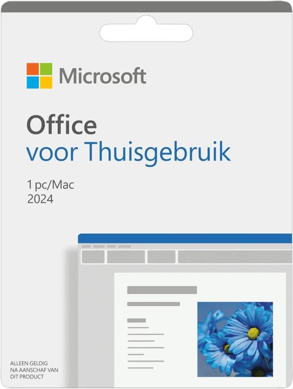 Microsoft Office voor Thuisgebruik 2024 Nederlands Digitaal