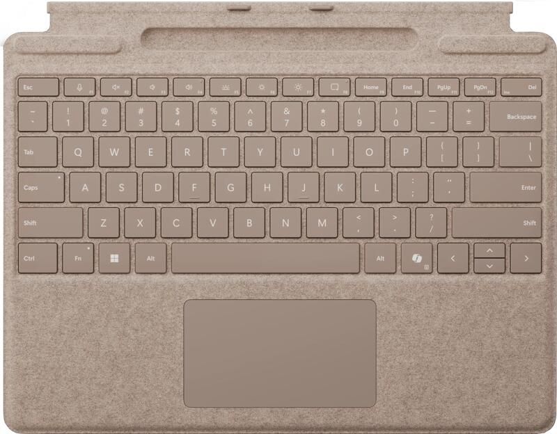 Microsoft Surface Pro 13 Inch Type Cover met penopslag Duinzand Qwerty