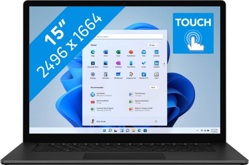 Microsoft Surface Laptop 5 15" i7 16GB 512GB BLACK