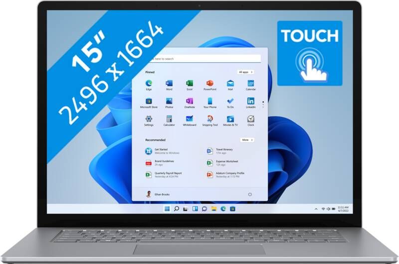 Microsoft Surface Laptop 5 15" i7 8GB 256GB PLATINUM