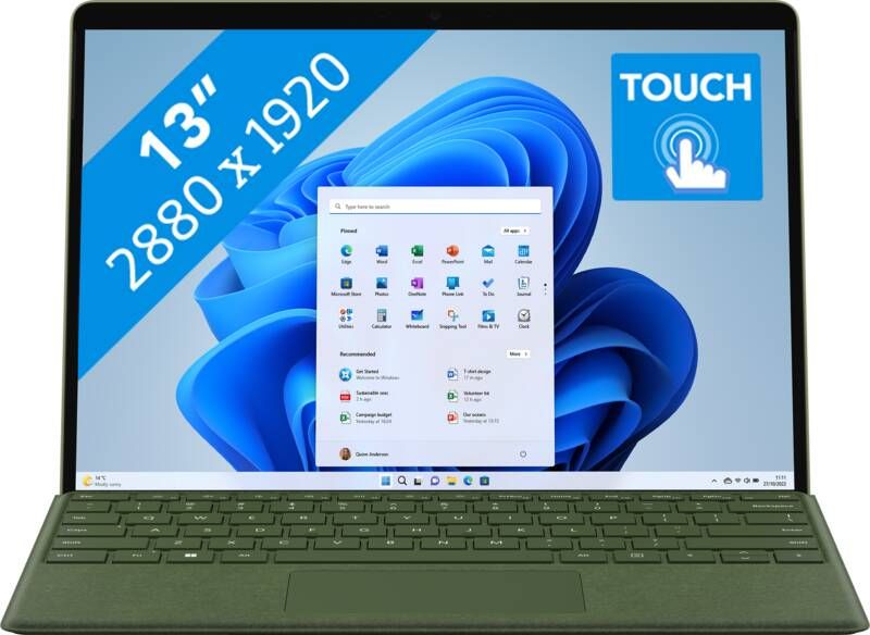 Microsoft Surface Pro 9 (QEZ-00055) | Laptop aanbiedingen | Computer&IT Laptops | 0196388091355