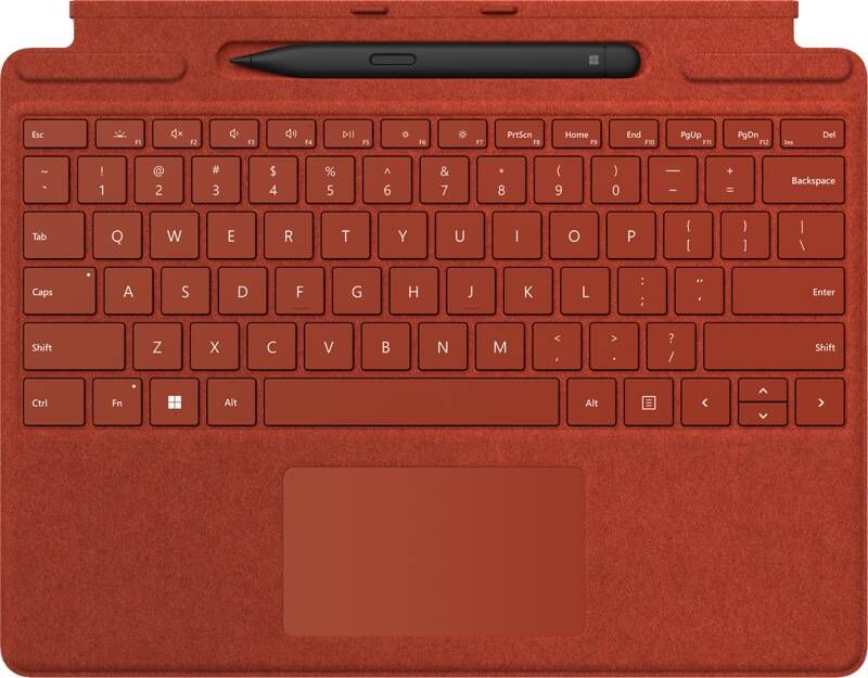Microsoft Surface Pro Type Cover + Surface Slim Pen 2 Rood Qwerty