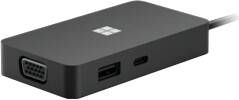 Microsoft Surface USB-C Travel Hub Bedraad USB 3.2 Gen 2 Zwart