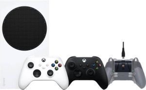 Microsoft Xbox Series S + Wireless Controller Carbon Zwart + PDP Play & Charge Kit