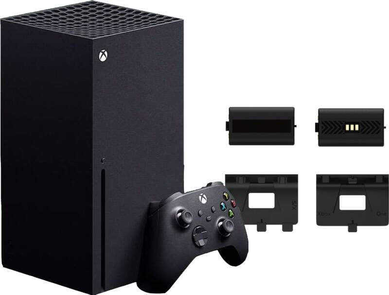 Microsoft Xbox Series X + BlueBuilt Oplaadbare Batterijen