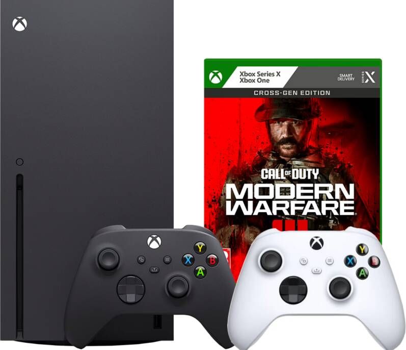 Microsoft Xbox Series X + Call of Duty: Modern Warfare III + Tweede Controller Wit