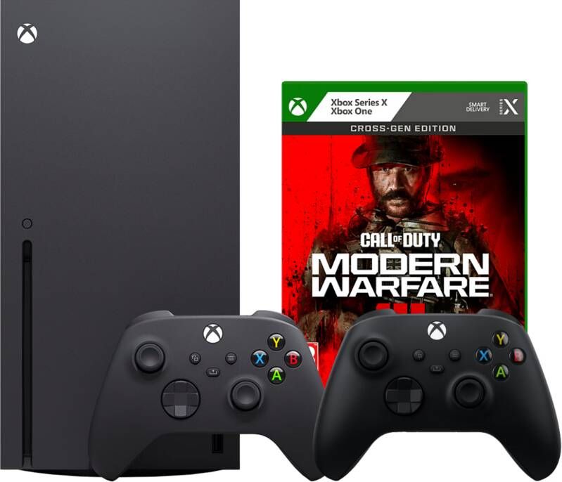 Microsoft Xbox Series X + Call of Duty: Modern Warfare III + Tweede Controller Zwart