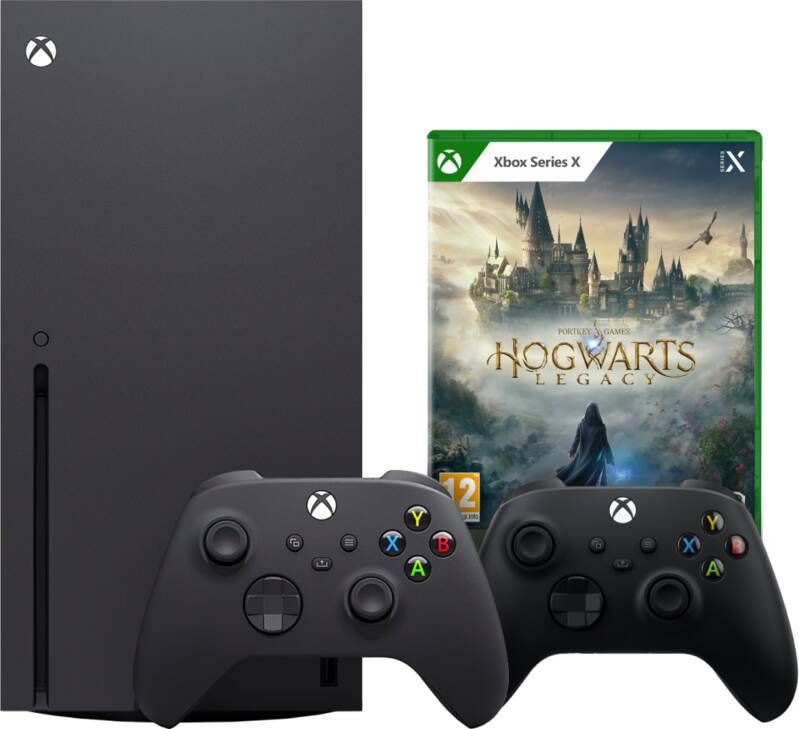 Microsoft Xbox Series X + Hogwarts Legacy + Tweede Controller Zwart