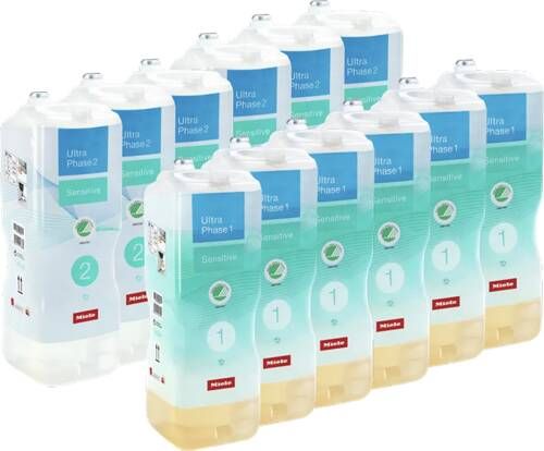Miele set UltraPhase Sensitive 1 & 2 (12 flacons) jaarpakket