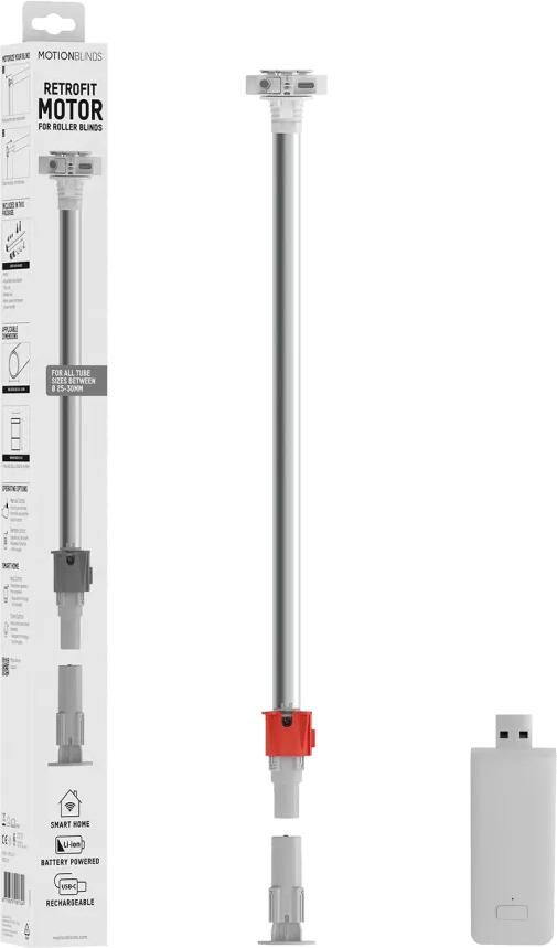 MotionBlinds Retrofit Rolgordijnmotor + WiFi Bridge