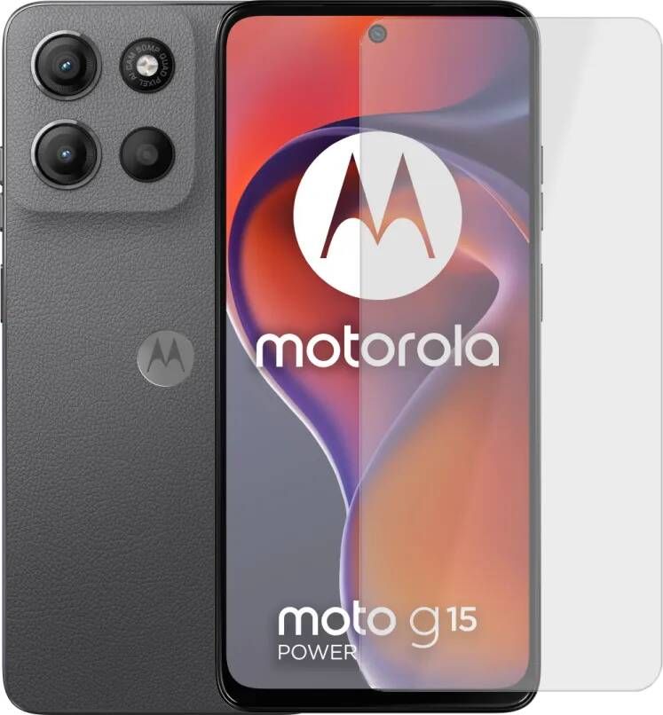 Motorola Moto G15 Power 256GB Grijs 4G + Just in Case Tempered Glass Screenprotector