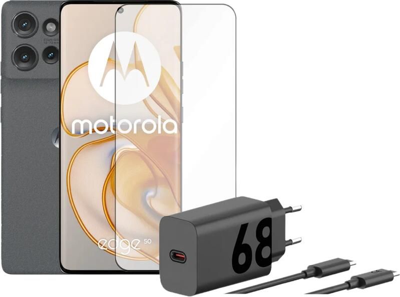 Motorola Edge 50 512GB Grijs 5G + Accessoirepakket