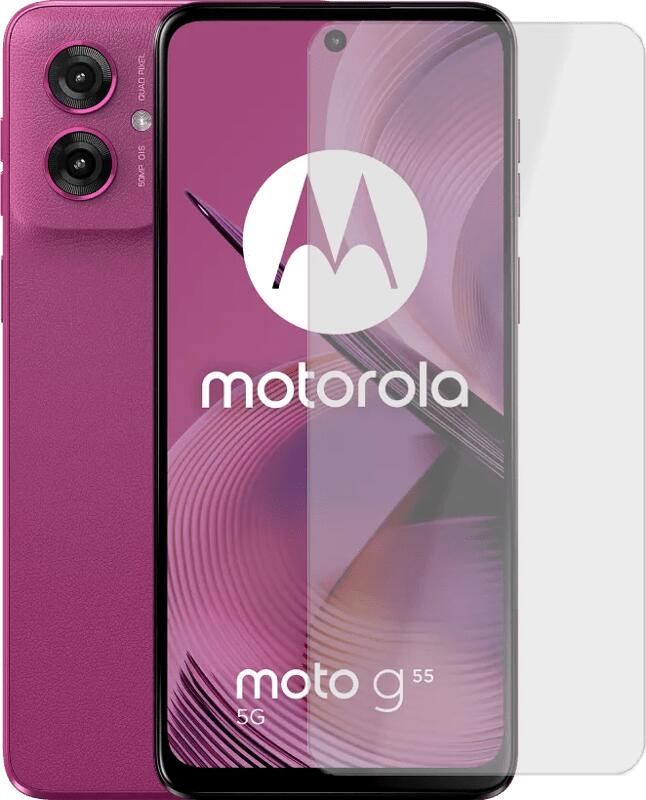 Motorola Moto G55 256GB Paars 5G + Just in Case Tempered Glass Screenprotector
