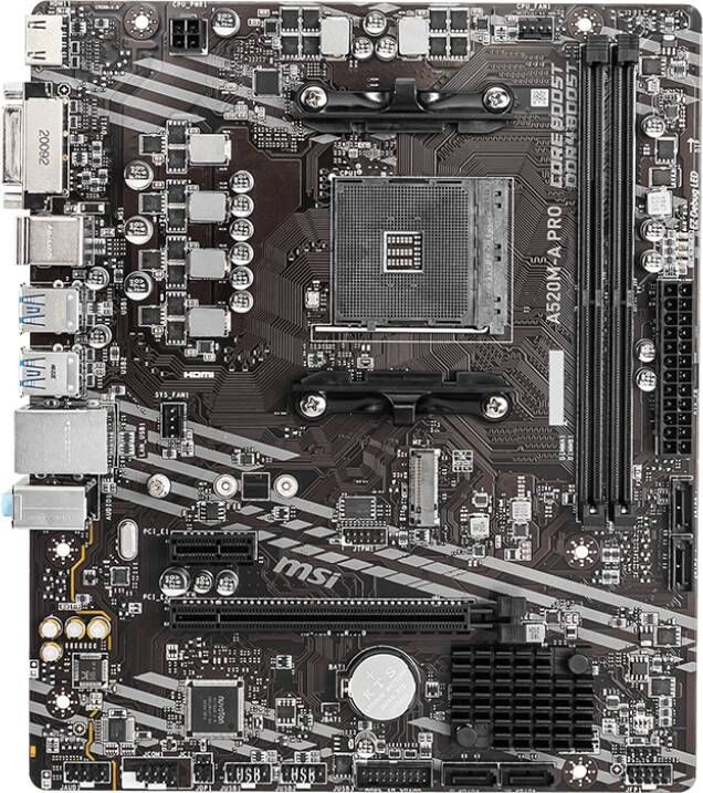 MSI A520M-A Pro | Moederborden | Computer&IT Componenten | 4719072749927