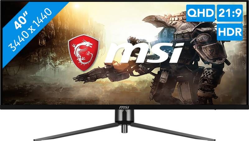 MSI Gaming-ledscherm MAG401QR 102 cm 40" UWQHD