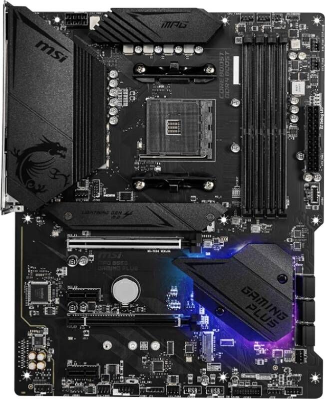 MSI Motherboard MPG B550 GAMING PLUS ATX DDR4 AM4 AMD B550