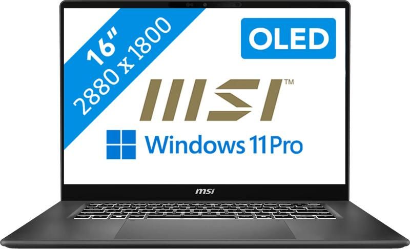 MSI Prestige 16 AI+ C3MG-050NL OLED QWERTY