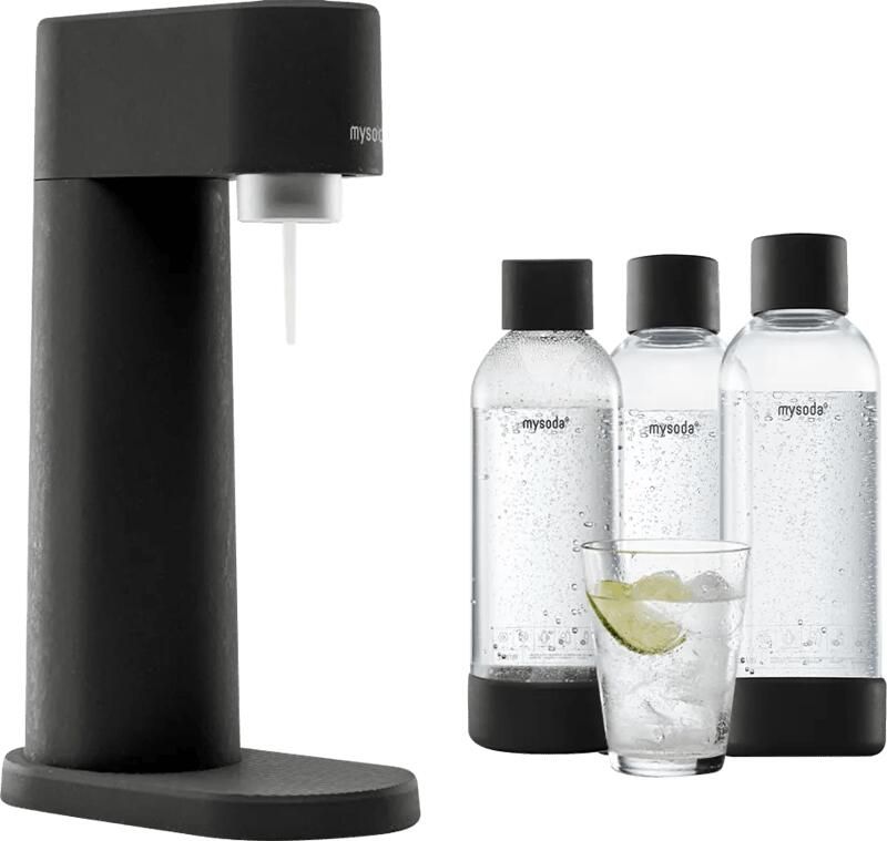 Mysoda Woody Black + Bottles 1 Liter (3 stuks)