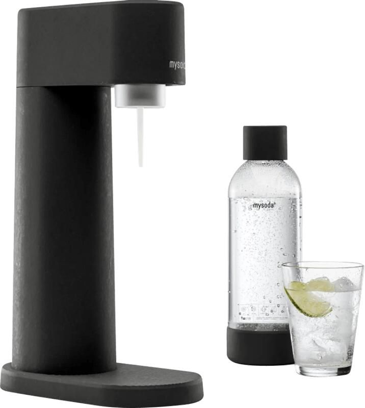 Mysoda Woody black bruiswatertoestel gemaakt van ecologisch biocomposiet incl CO2 cilinder & fles