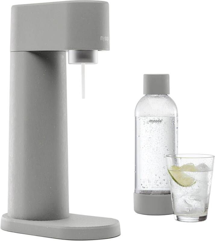 Mysoda Woody Light Pink bruiswatertoestel gemaakt van ecologisch duurzaam biocomposiet incl CO2 cilinder & waterfles