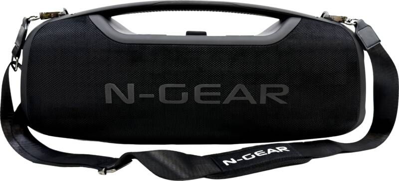 N-Gear NRG500 Bluetooth Speaker Partybox met Verlichting & Microfoon IPX5 Waterdicht Zwart