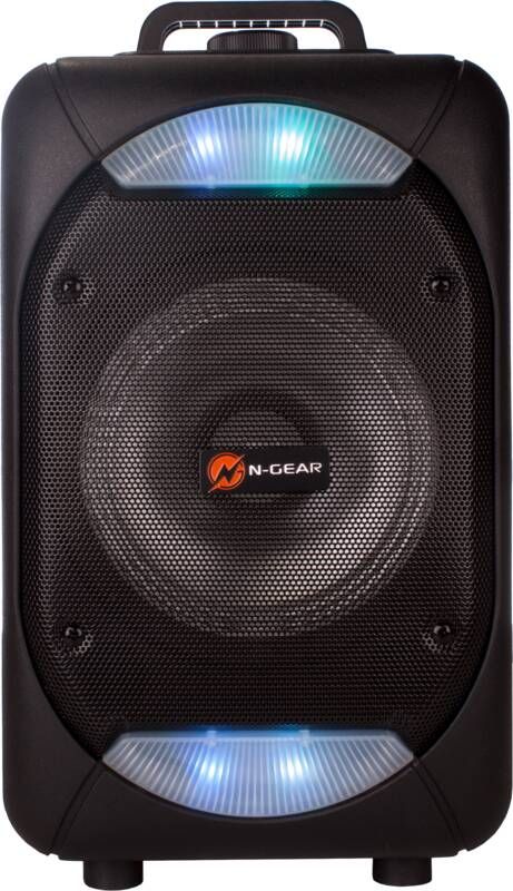 N-Gear The Flash 610 Bluetooth Speaker Karaokeset Partybox met 1 Microfoon Zwart