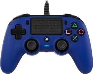 Nacon PlayStation 4 official wired compact controller blauw
