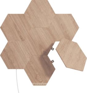 Nanoleaf Elements Wood Look Hexagons Starter Kit 7-Pack