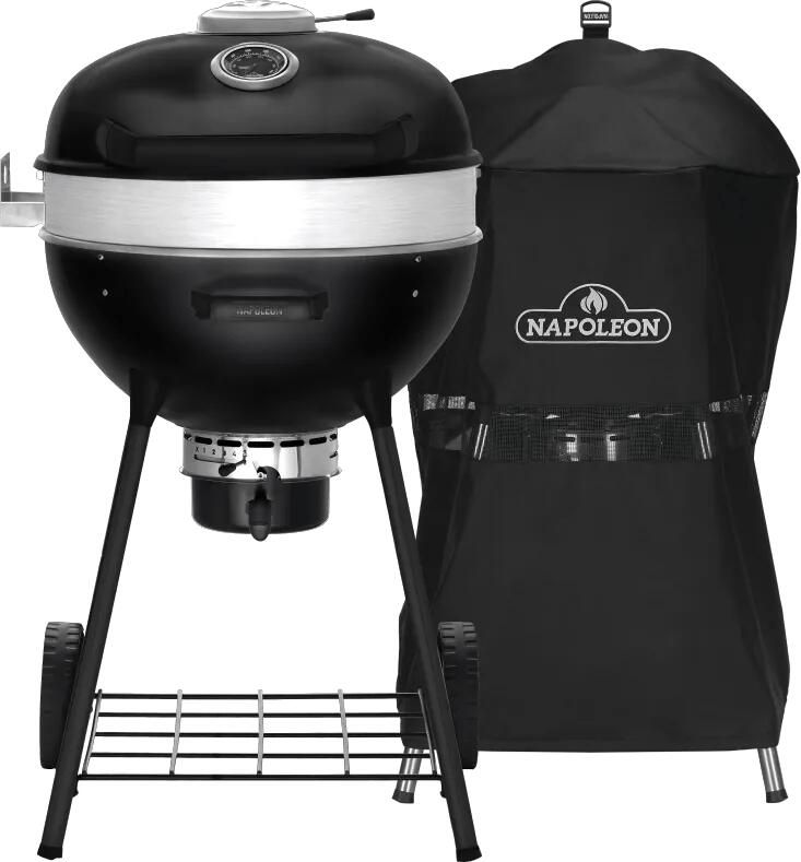 Napoleon PRO Houtskool Kettle Mat Zwart met Bakplaat + Hoes voor Premium en Pro Kettle 57 cm