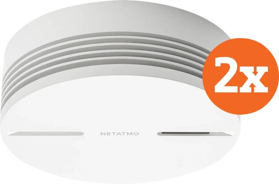 Netatmo Slimme Rookmelder (10 jaar) Duo Pack