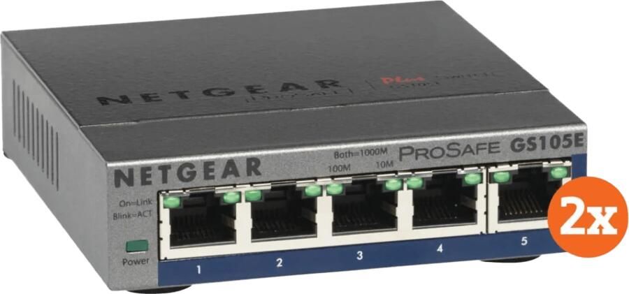 Netgear GS105E ProSafe Plus Duo Pack