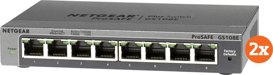 Netgear GS108E Duo Pack