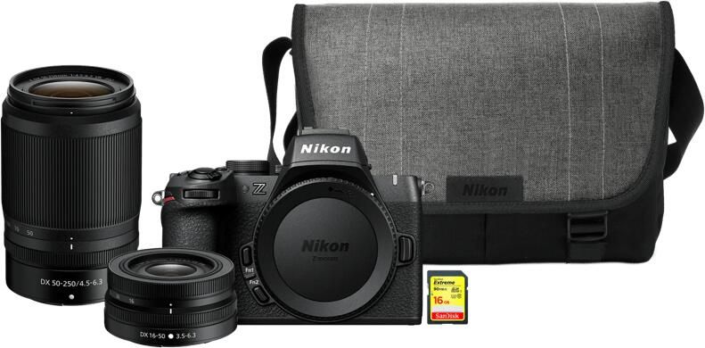 Nikon Z50 II Starterskit + 16-50mm + 50-250mm