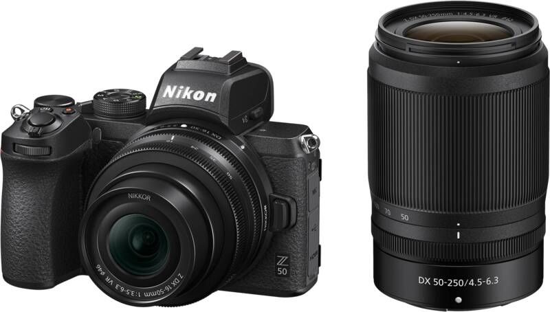 Nikon Z50 + Nikkor Z DX 16-50mm + Nikkor Z DX 50-250mm | Systeemcamera's | 4960759151872