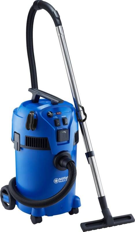 Nilfisk Multi 30T Alleszuiger 1400W Aansluiting externe machine PUSH en CLEAN reininging