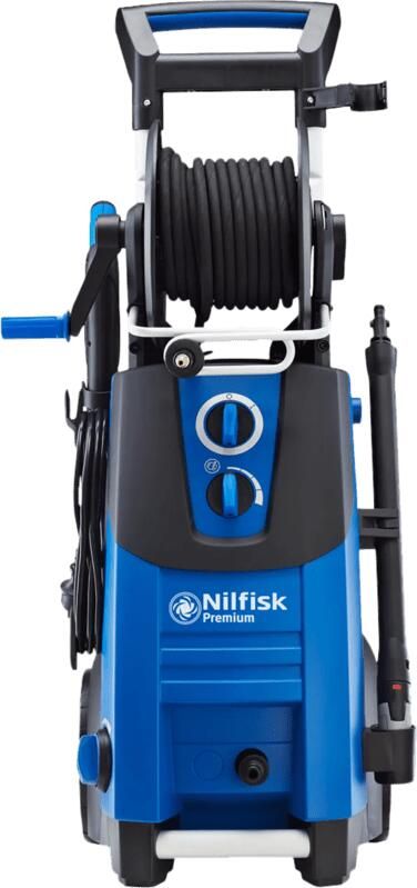 Nilfisk PREMIUM 180-10 HOGEDRUKREINIGER 180 BAR 10 METER GEWAPENDE WATERSLANG HASPEL BAJONET AANSLUITINGEN GEINTEGREERDE REINIGINGSTANK 5 JAAR GARANTIE
