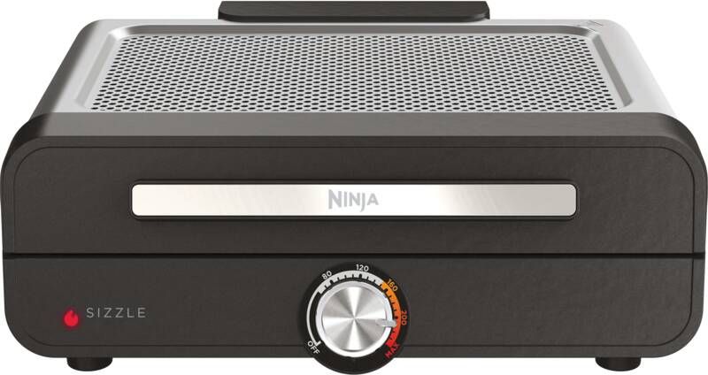 Ninja GR101EU Sizzle Griddle & Grill Contact grill Zwart