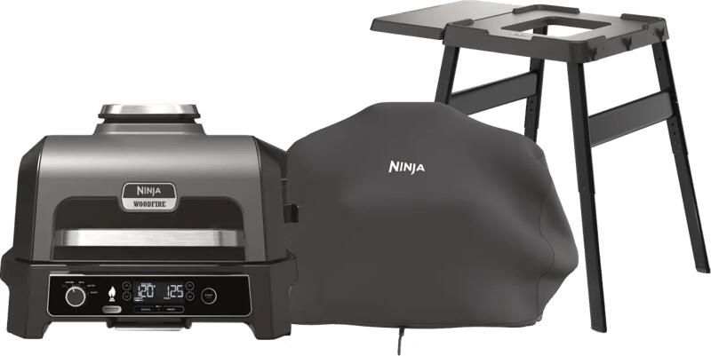 Ninja Woodfire Elektrische BBQ Grill en Smoker OG850EU Starterspakket
