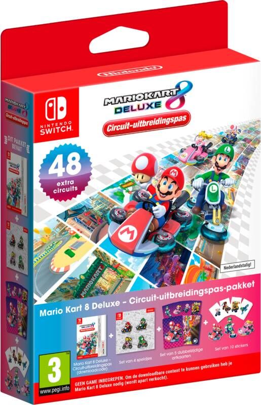 Nintendo Mario Kart 8 Deluxe Game uitbreiding incl. Goodies (Download) ( Switch)