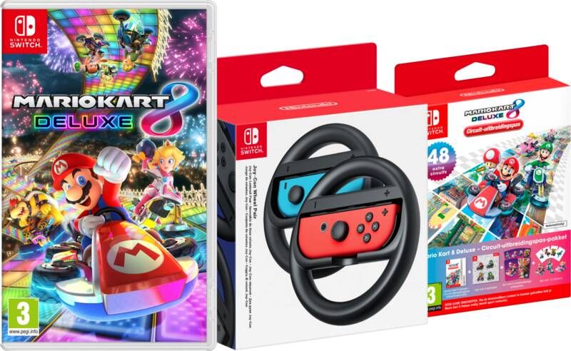 Nintendo Mario Kart 8 Deluxe + Joy-Con Stuurwiel + Booster Course Pass DLC
