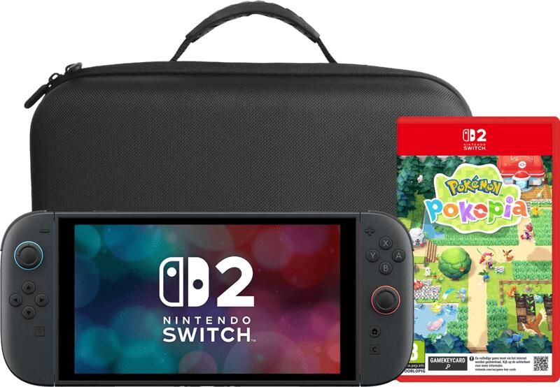 Nintendo Switch 2 + Pokémon Pokopia + BlueBuilt Travel Case