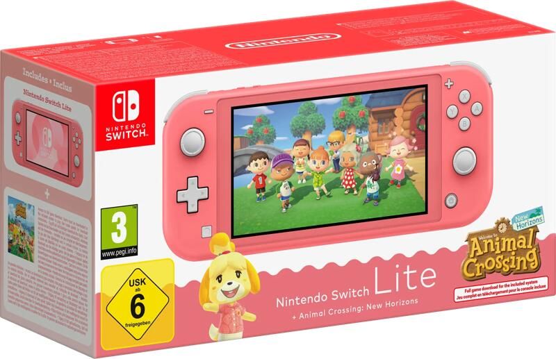 Nintendo Switch Lite Animal Crossing New Horizons Editie Roze