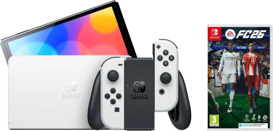 Nintendo Switch OLED Wit + EA Sports FC 26